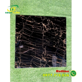 Gạch 80x80 đen vân vàng
