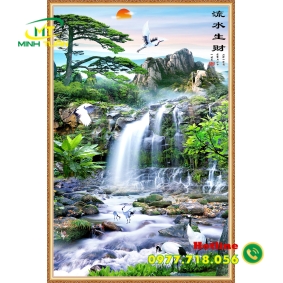 Tranh thác nước 01