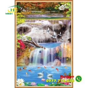 Tranh thác nước 03