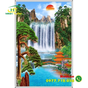 Tranh thác nước 04