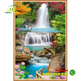 Tranh thác nước 05