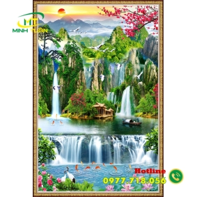 Tranh thác nước 12