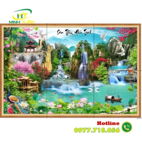 Tranh thác nước 50