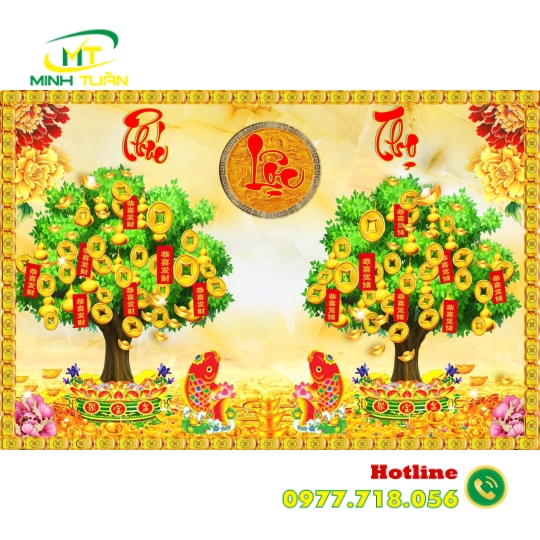 Tranh lộc vàng 09