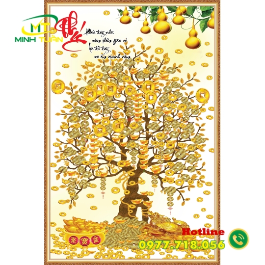 Tranh lộc vàng 12