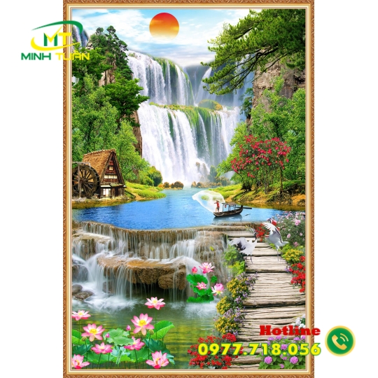 Tranh thác nước 10