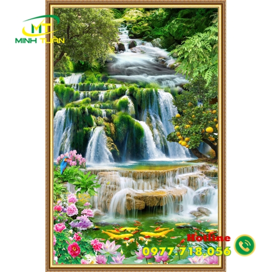 Tranh thác nước 11
