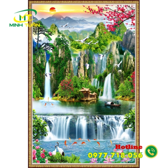 Tranh thác nước 12