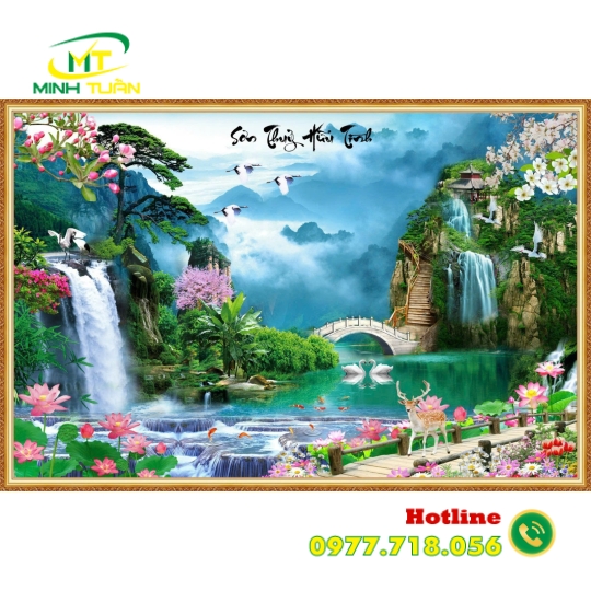 Tranh thác nước 17