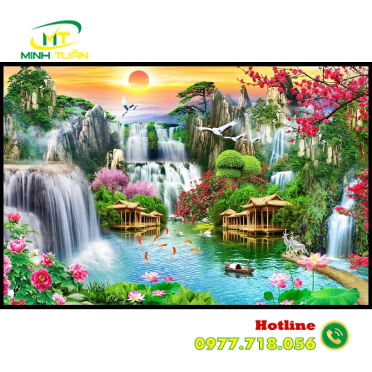 Tranh Thác nước 20