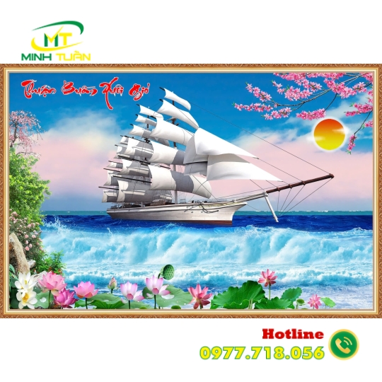 Tranh Thuận buồm xuôi gió 03