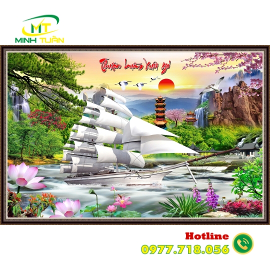 Tranh Thuận buồm xuôi gió 04