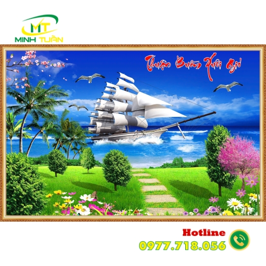 Tranh Thuận buồm xuôi gió 09
